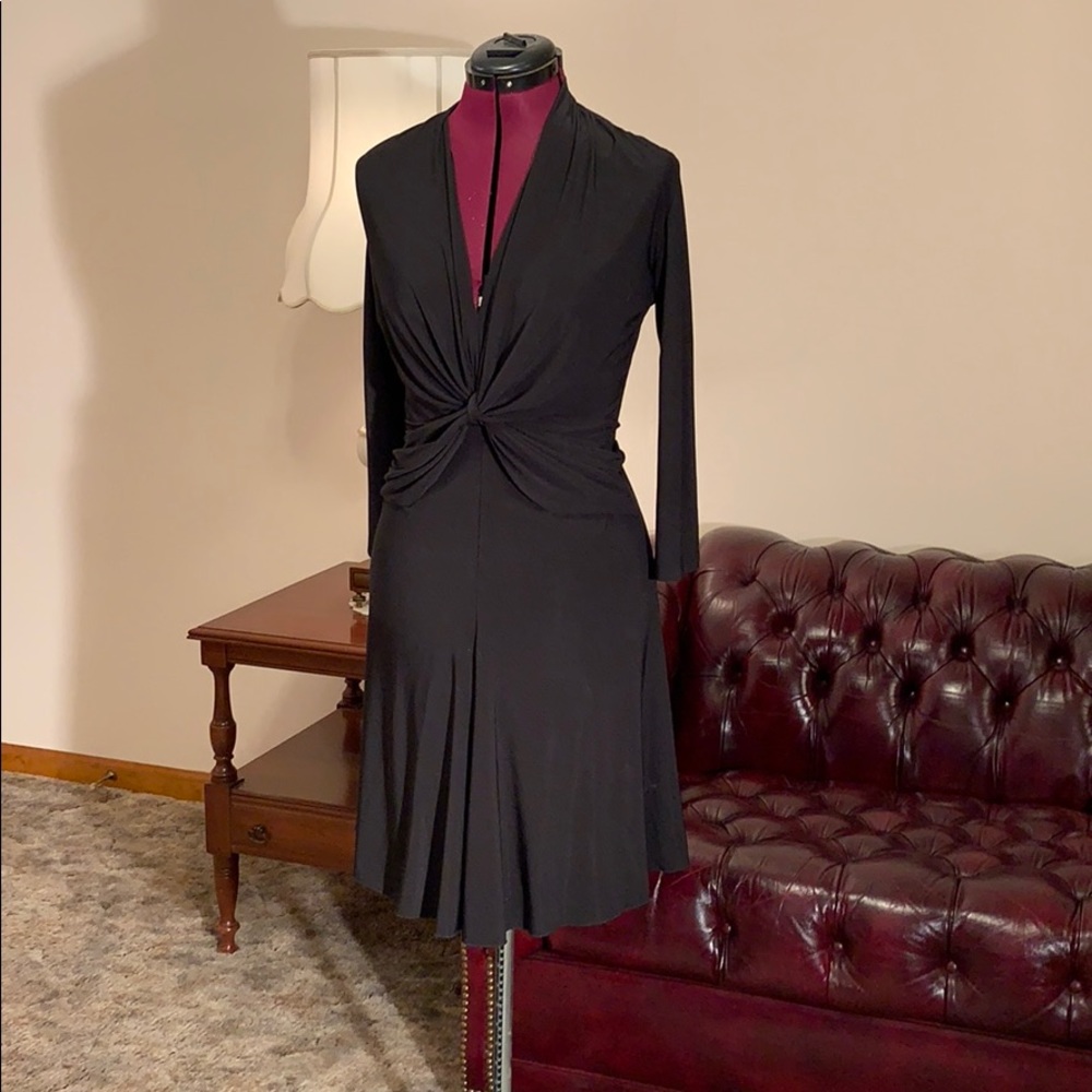Black jersey dress